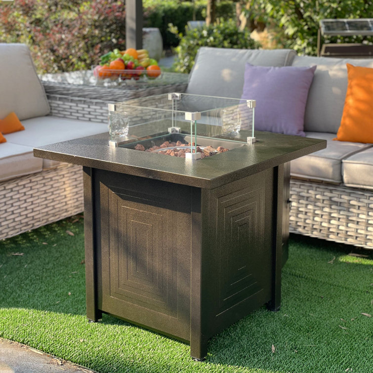 Azure Sky Outdoor Gas Fire Pit Table & Reviews Wayfair